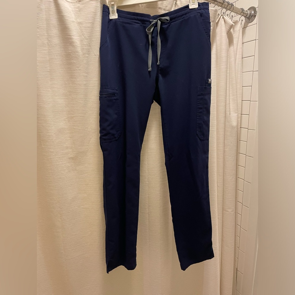 Navy Blue Figs Scrub Pants